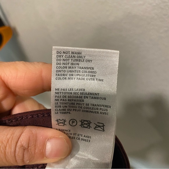 L'Agence Jeans Womens Size‎ 28 Margot High Waist Bordeaux Glitter Coated Skinny - Picture 8 of 12